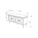 Shoe cabinets - Shoe cabinet Dune Bench Mocha Melamine 107x55x35 cm - Dimehouse