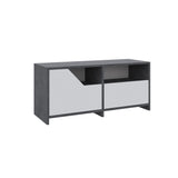 Shoe cabinets - Shoe cabinet Nexus Gray White Melamine 105x47x37 cm - Dimehouse