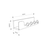 Coat racks - Coat rack Metal Liara - 63 cm - Dimehouse