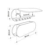 Coat racks - Coat rack White - Melamine - With compartment - Dimehouse