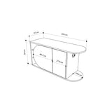 Shoe cabinets - Shoe cabinet Nova Shoe Bench Oak White Melamine 104x50x37 cm - Dimehouse
