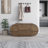 Shoe cabinets - Shoe cabinet Pozy Shoe Bench Natural Melamine 110x50x40.4 cm - Dimehouse