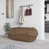 Shoe cabinets - Shoe cabinet Pozy Shoe Bench Natural Melamine 110x50x40.4 cm - Dimehouse