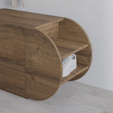 Shoe cabinets - Shoe cabinet Pozy Shoe Bench Natural Melamine 110x50x40.4 cm - Dimehouse