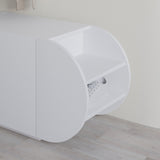 Shoe cabinets - Shoe cabinet Pozy Shoe Bench White Melamine 110x50x40.4 cm - Dimehouse