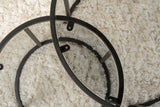 Coffee Tables - Modern Round Coffee Table Set of 2 Uru Black - Gray Glass - 60/42 cm - Dimehouse