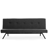 Sofa beds - Sofa bed Anthracite Fabric 3 - Seater - 180 cm - Without armrests - Zoly - Dimehouse