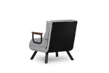 Armchairs - Scandinavian sleeping armchair Gray teddy fabric Sando - Dimehouse