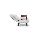 Armchairs - Scandinavian sleeping armchair Cream teddy fabric Sando - Dimehouse