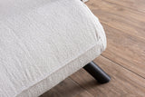 Armchairs - Scandinavian sleeping armchair Cream teddy fabric Sando - Dimehouse