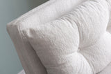 Armchairs - Scandinavian sleeping armchair Cream teddy fabric Sando - Dimehouse