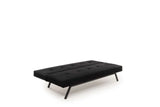 Sofa beds - Sofa bed Black Fabric 3 - Seater - 180 cm - Without armrests - Zoly - Dimehouse