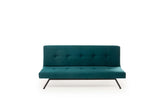 Sofa beds - Sofa bed Petrol blue Fabric 3 - Seater - 180 cm - Without armrests - Zoly - Dimehouse