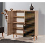 Wall cabinets - Wall cabinet Multilux Sonoma Oak Melamine 95x111x36 cm - Dimehouse