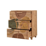 Chests of drawers - Chest of drawers Leva Atlantic pine wood Melamine 80x95x43 cm - Dimehouse