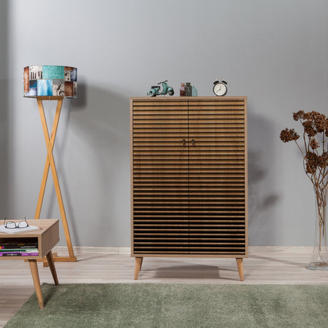 Wall cabinets - Wall cabinet Multibox Sonoma Oak Melamine 80x127x36 cm - Dimehouse