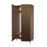 Wardrobes - Wardrobe Stil Sonoma Oak Melamine 90x192x52 cm - Dimehouse