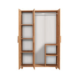 Wardrobe Hedera Atlantic Pine Melamine 120x189x48 cm