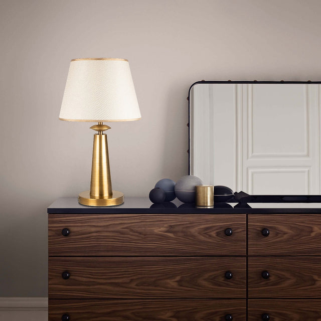 Table lamps - Table lamp Copper-colored Fabric Arboria - Dimehouse