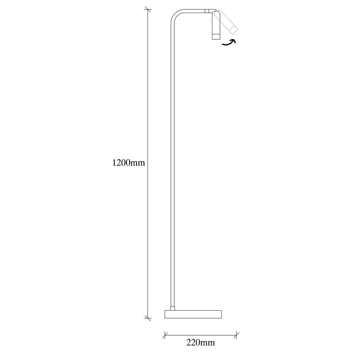 Floor lamps - Floor lamp Black Metal Vox - Dimehouse