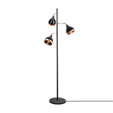 Floor lamps - Floor lamp 3 - lights Black Copper Metal Grip - Dimehouse