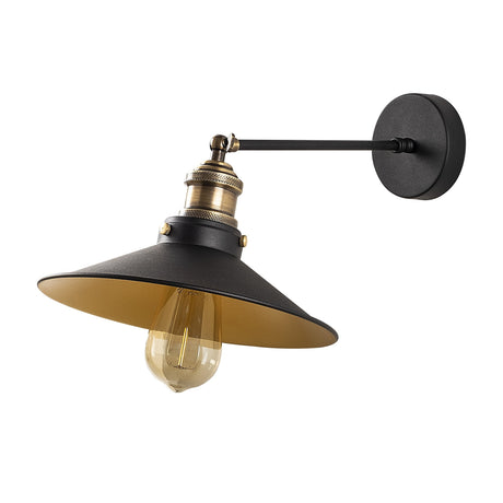 Wall lamps - Wall lamp Black Gold Metal Forge - Dimehouse