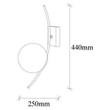 Wall lamps - Wall lamp Black Glass Cielo - Dimehouse