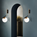 Wall lamps - Wall lamp Black Glass Crux - Dimehouse