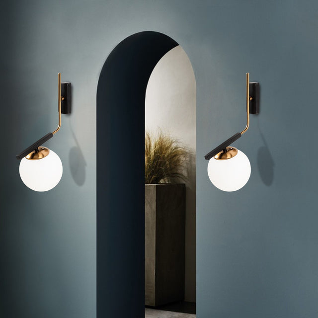 Wall lamps - Wall lamp Black Glass Crux - Dimehouse