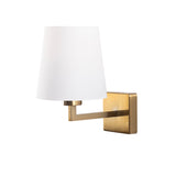 Wall lamps - Wall lamp White Fabric Ashburn - Dimehouse
