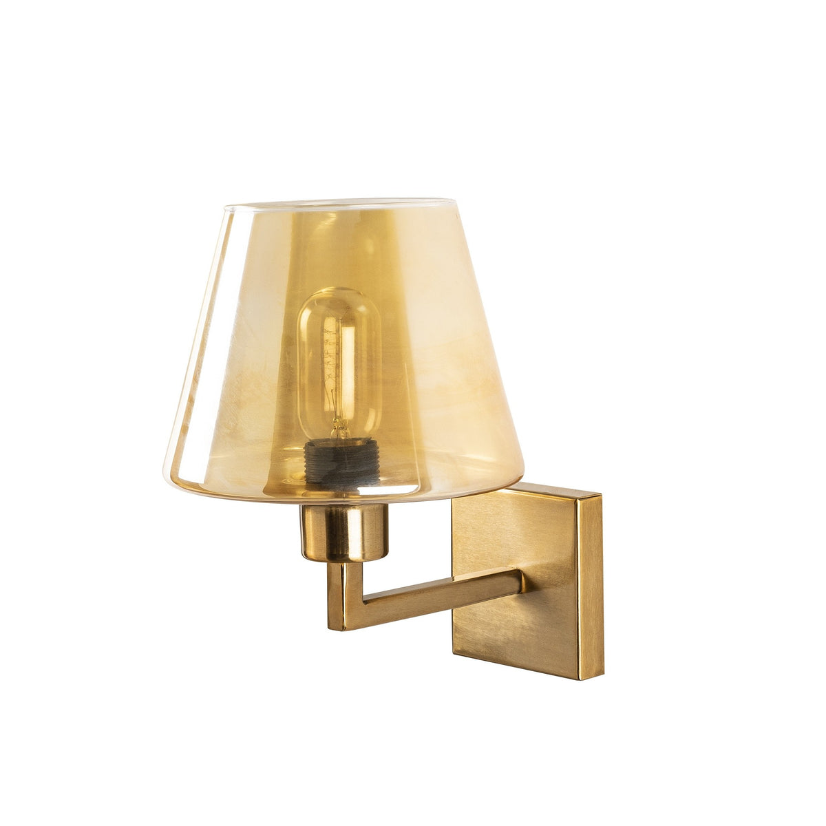 Wall lamps - Wall lamp Gold Glass Ashburn - Dimehouse