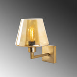 Wall lamps - Wall lamp Gold Glass Ashburn - Dimehouse