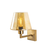 Wall lamps - Wall lamp Gold Glass Ashburn - Dimehouse