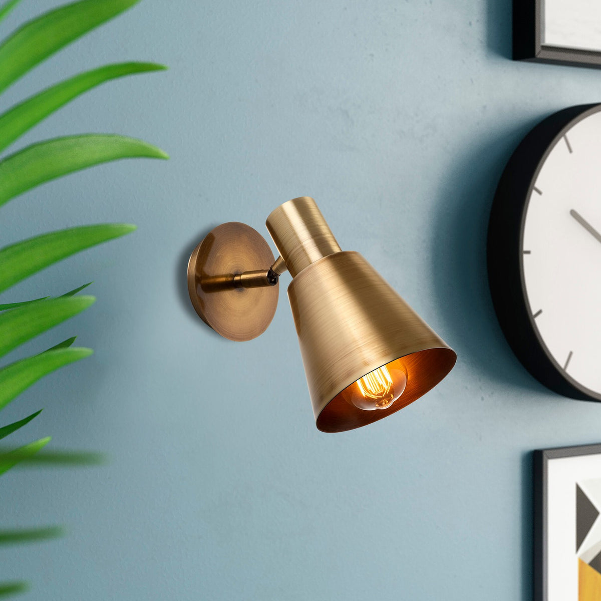 Wall lamps - Wall lamp Copper-colored Metal Velora - Dimehouse