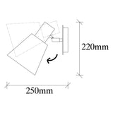 Wall lamps - Wall lamp Copper-colored Metal Velora - Dimehouse
