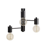 Wall lamps - Wall lamp 3 - lights Black Metal Brisa - Dimehouse