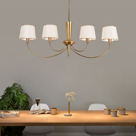 Hanging lamps - Hanging lamp Copper-colored Fabric Arboria - Dimehouse