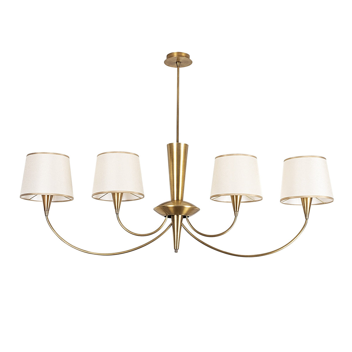 Hanging lamps - Hanging lamp Copper-colored Fabric Arboria - Dimehouse