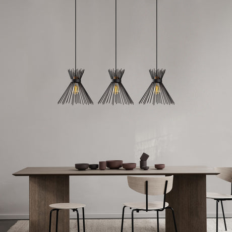 Hanging lamps - Hanging lamp 3 - lights Black Metal Lyric - Dimehouse