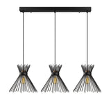Hanging lamps - Hanging lamp 3 - lights Black Metal Lyric - Dimehouse