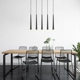 Hanging lamps - Hanging lamp 5 - lights Black Metal Vox - Dimehouse