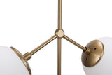 Hanging lamps - Hanging lamp 3 - lights White Glass Polaris - Dimehouse