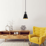 Hanging lamps - Hanging lamp Black Nickel Metal Velora - Dimehouse