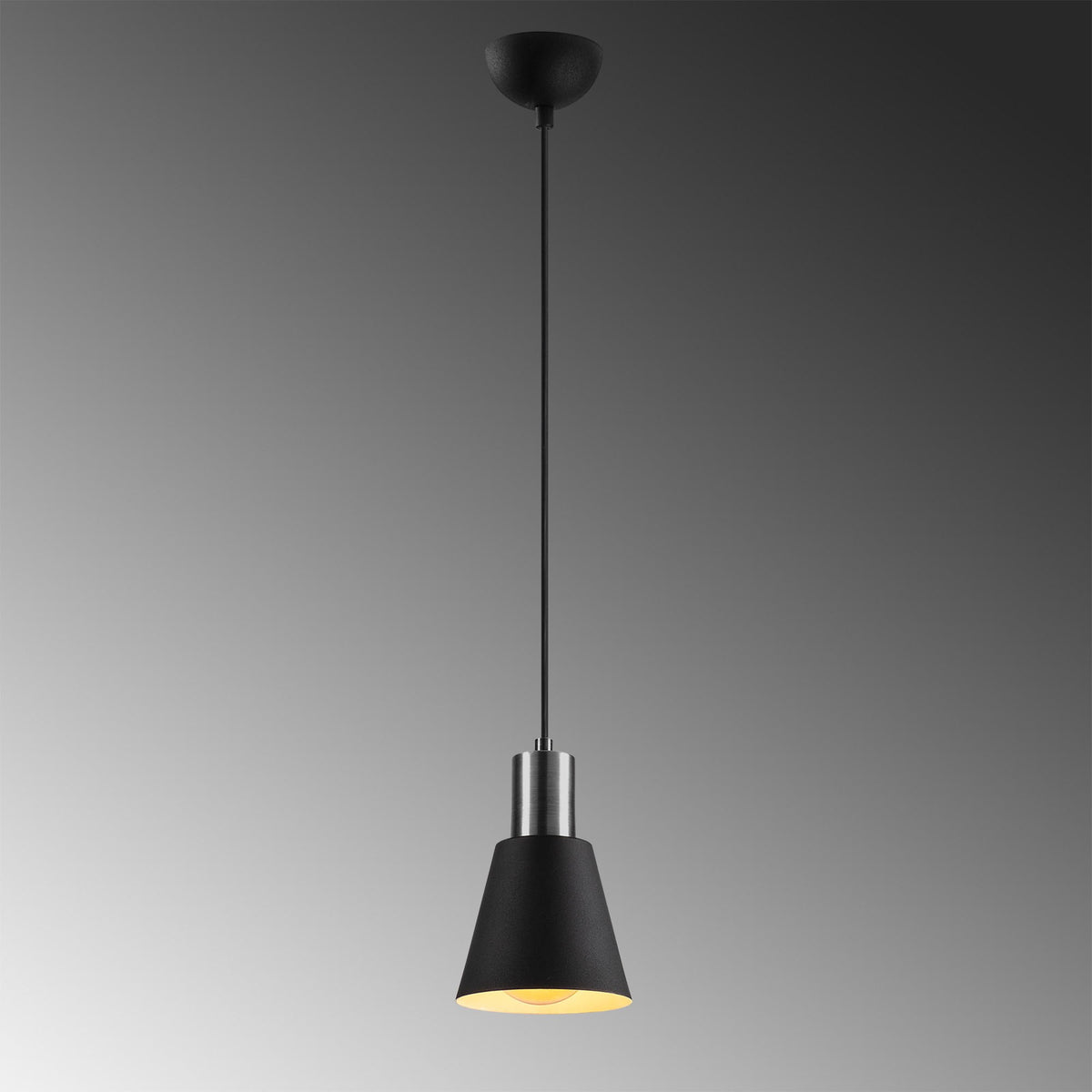 Hanging lamps - Hanging lamp Black Nickel Metal Velora - Dimehouse