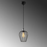 Hanging lamps - Hanging lamp 1 - light 20 cm Black Metal Predator - Dimehouse