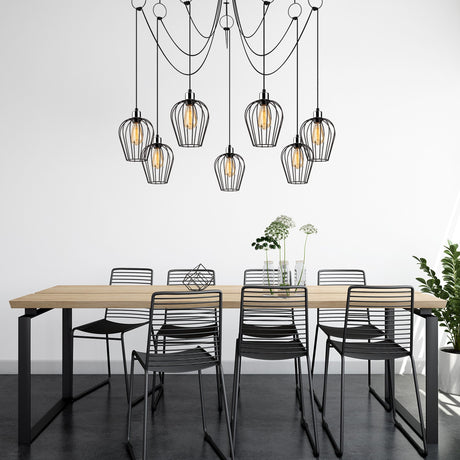 Hanging lamps - Hanging lamp 7 - lights Black Metal Predator - Dimehouse