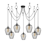 Hanging lamps - Hanging lamp 7 - lights Black Metal Predator - Dimehouse