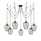 Hanging lamps - Hanging lamp 7 - lights Black Metal Predator - Dimehouse