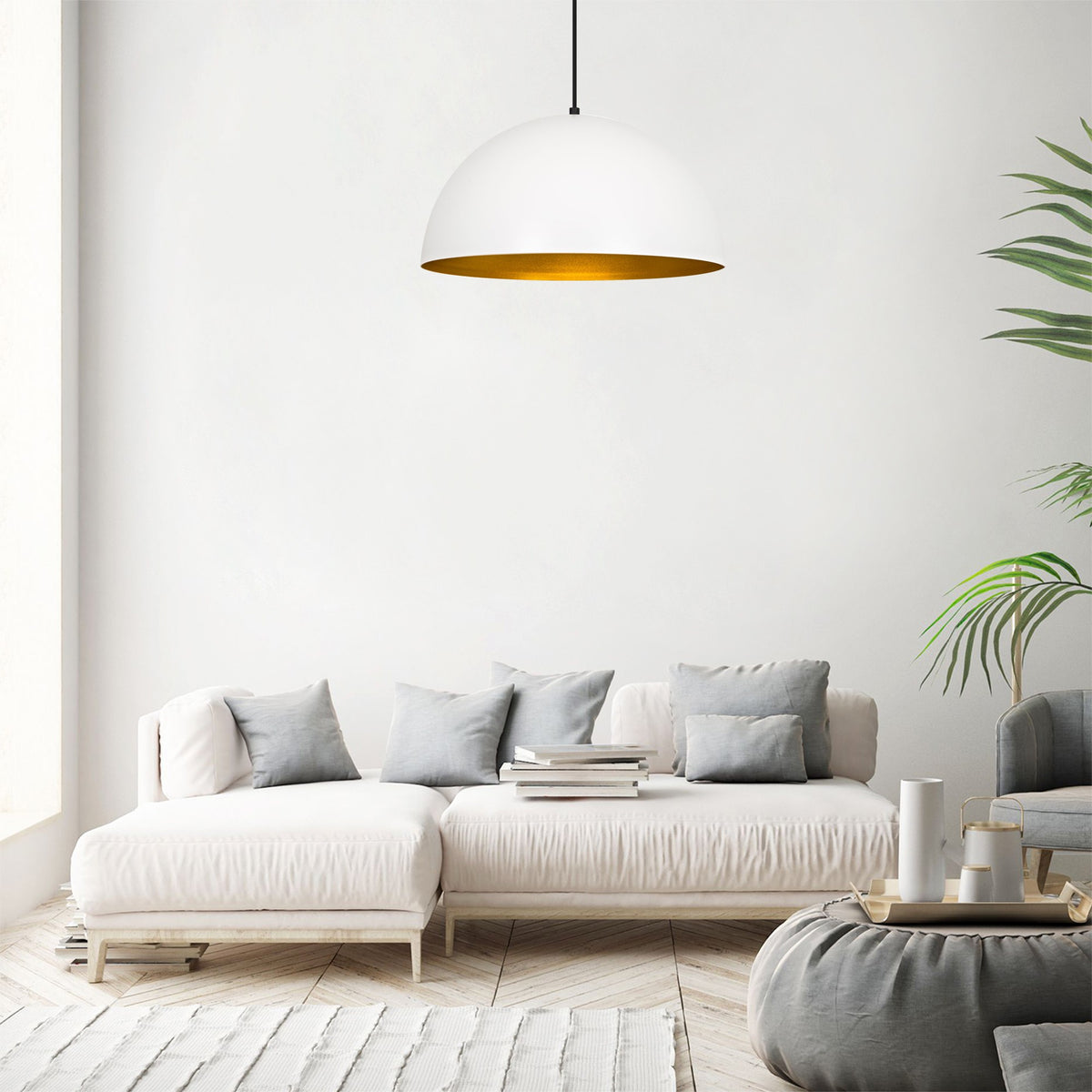 Hanging lamps - Hanging lamp White Metal Echelon - Dimehouse
