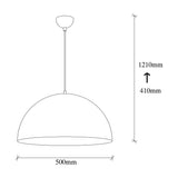 Hanging lamps - Hanging lamp White Metal Echelon - Dimehouse